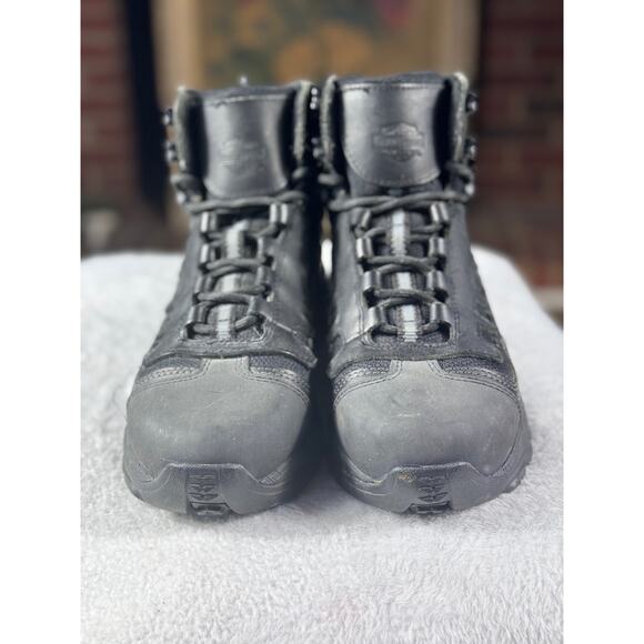 Harley-Davidson Tactical Hiking Combat Boots Black Men’s Size 9 M D93077 Riding main image 12